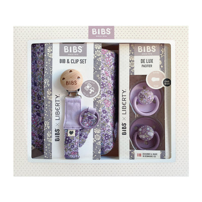 BIBSxLiberty豪華三件禮盒組-ChamL藕紫組