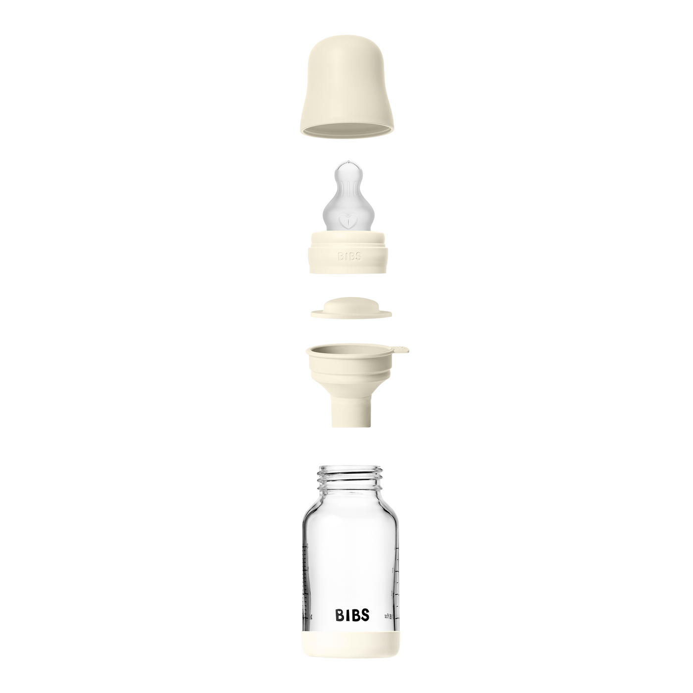 標準玻璃奶瓶120ml-象牙白