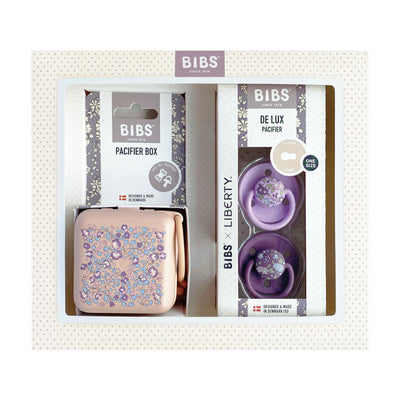 BIBSxLiberty印花系列禮盒組-ChamL藕紫