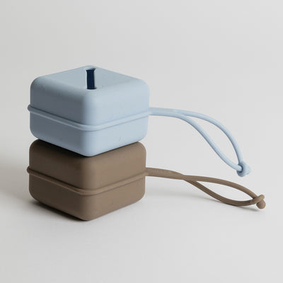 Pacifier Case 矽膠奶嘴收納盒-霧藍