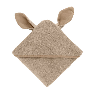 Hoodie Towel Kangaroo 袋鼠連帽浴巾-香草(贈澡巾)