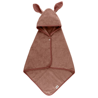 Hoodie Towel Kangaroo 袋鼠連帽浴巾-棕色