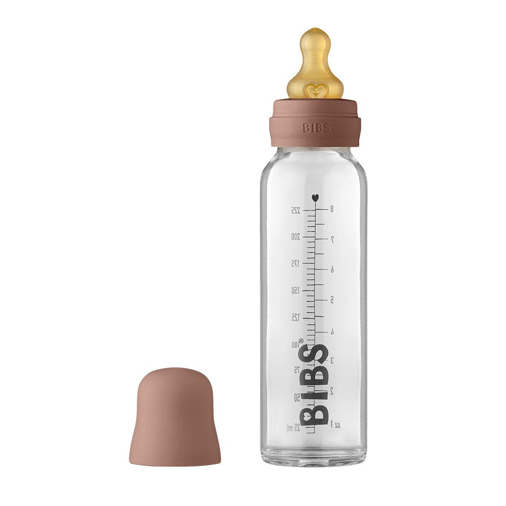 BabyGlassBottle 親乳感乳膠奶瓶225ml-棕色