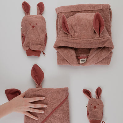 Hoodie Towel Kangaroo 袋鼠連帽浴巾-棕色