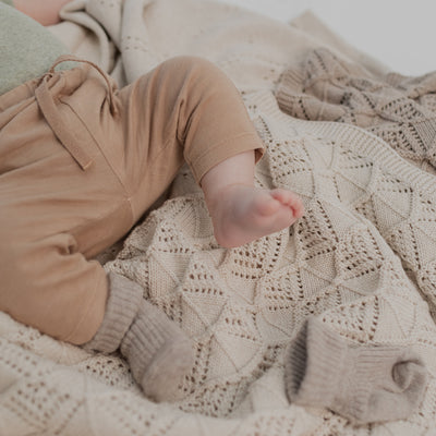 Knitted Blanket Wavy 針織棉毯-香草