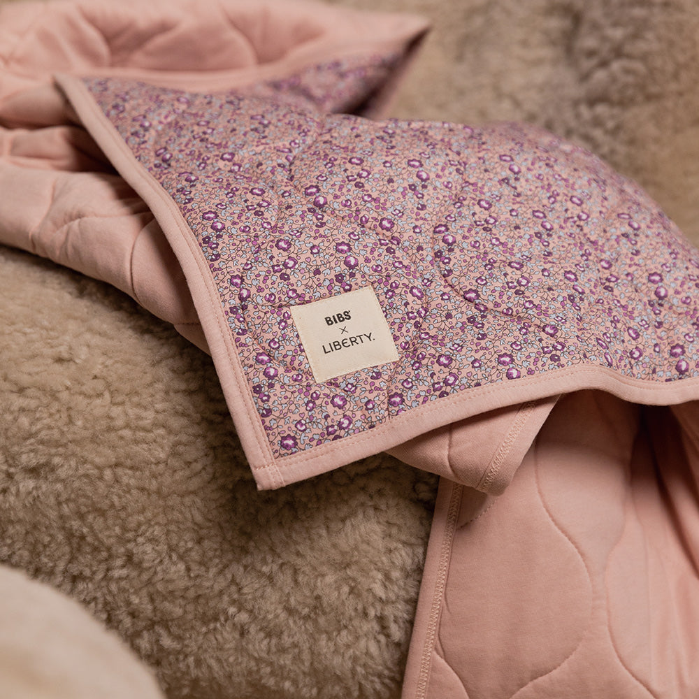 Liberty QuiltedBlanket 有機棉蓋毯-Eloise腮紅