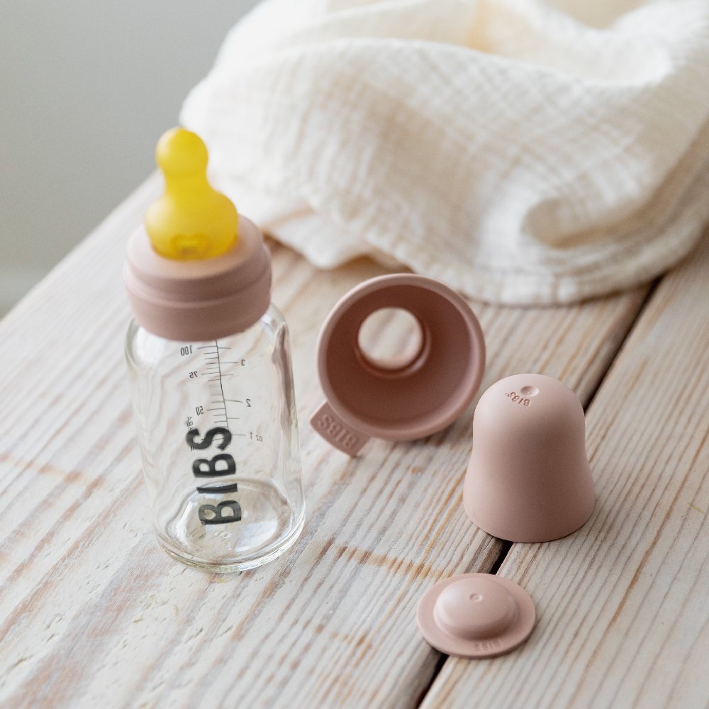 BabyGlassBottle 親乳感乳膠奶瓶225ml-腮紅