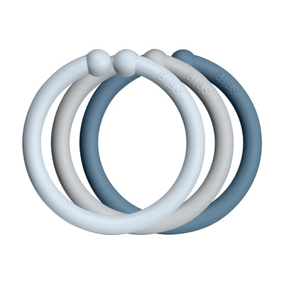 Loops萬用扣環(12入)-藍灰色系